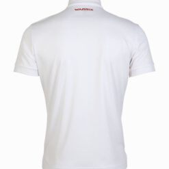 เสื้อโปโล สีขาว-แดง WARRIX CLASSIC POLO